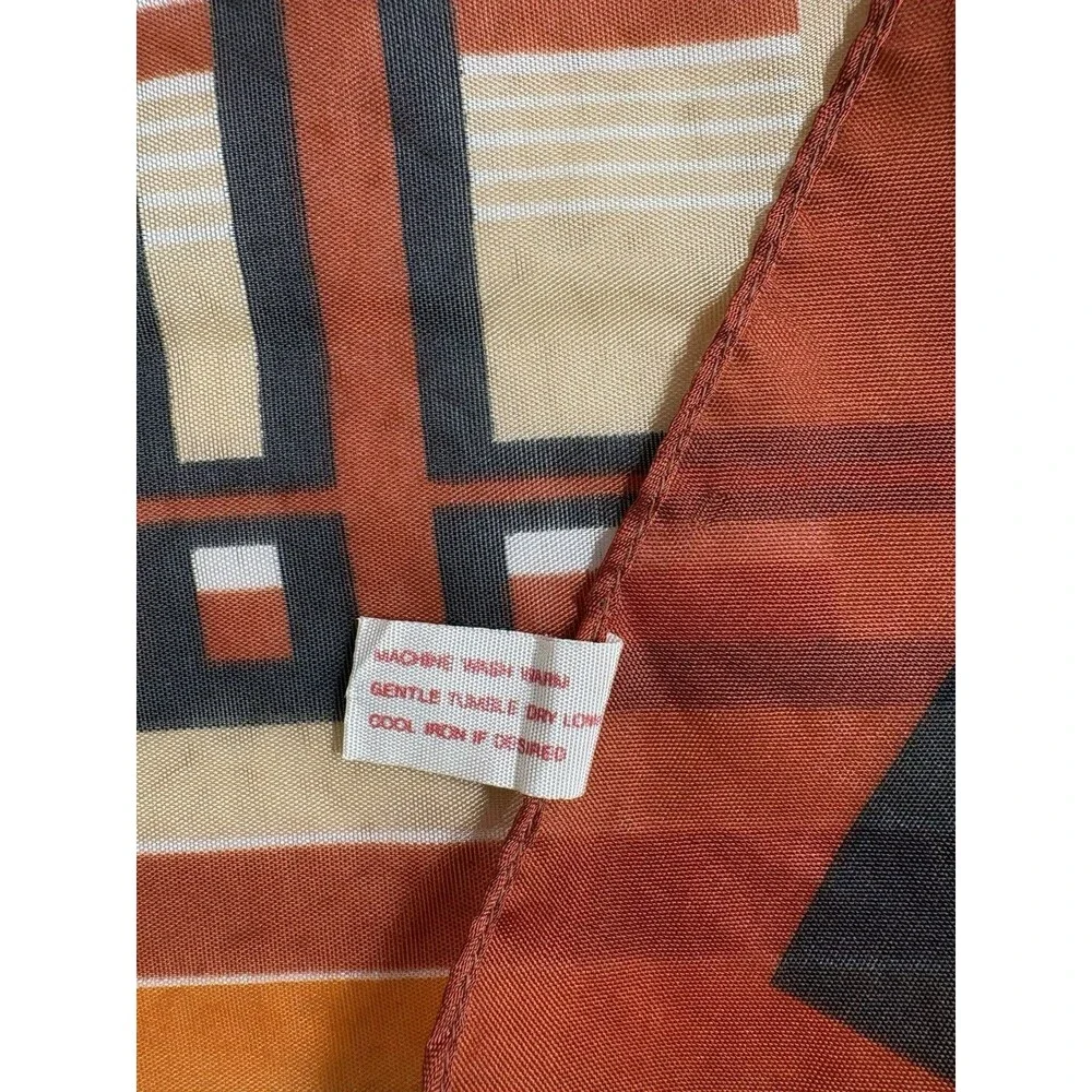 Vintage Polyester Scarf Square 23